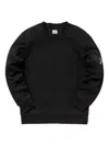 C.p. Company Zip-pocket Sweatshirt In Black