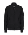 C.p. Company Black Lens Bomber Jacket In Black