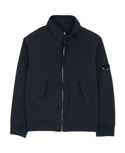 C.p. Company Zip-up Bomber Jacket In Black