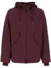 C.p. Company Stretch Nylon Jacket With Hood And Pockets In Red