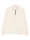 C.p. Company Zip-up Cardigan In Neutral