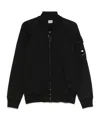 C.p. Company Zip-up Cotton Sweatshirt In Black