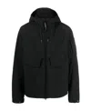 C.p. Company C.p.company Technical Fabric Hooded Jacket In Black