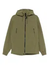C.p. Company Zip-up Hooded Jacket In Green