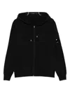 C.p. Company Zip-up Hoodie In Black