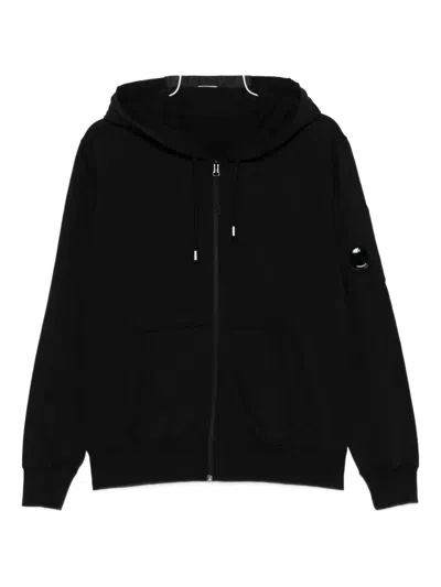 C.p. Company Zip-up Hoodie In Black