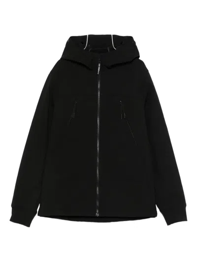C.p. Company Zip-up Hoodie In Black