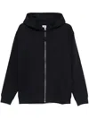 C.p. Company Layered Hoodie With Embroidered Logo In Blue