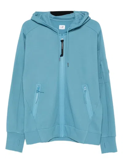 C.p. Company Zip-up Hoodie In Blue