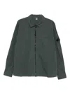 C.p. Company Overshirt In Organic Gabardine Clothing In Gray