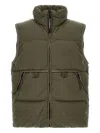 C.p. Company Zip-up Padded Gilet In Gray