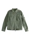 C.p. Company Zip-up Shirt In Green