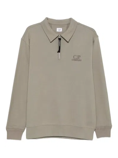 C.p. Company Zip-up Sweatshirt In Gray