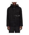 C.p. Company Zipped Goggle-detail Hoodie Jacket In Black