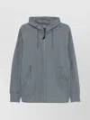 C.p. Company Zipped Hooded Sweatshirt Goggles In Green