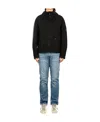 C.p. Company Zipper Casual Jacket In Black