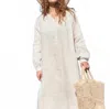 Cp Shades Gianna Linen Dress In White In White