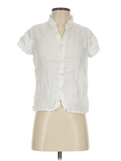 Pre-owned Cp Shades Short Sleeve Blouse In White