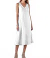 Cp Shades Trina Linen Dress In White In White