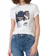 Cpress Studio Free And Brave Mushie Tee In Worn White In White
