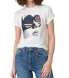 Cpress Studio Free And Brave Mushie Tee In Worn White In Multi