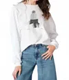 Cpress Studio Long December Cozy Sweatshirt In Worn White In White