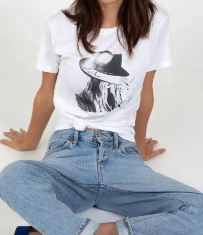 Cpress Studio On The Verge Mushie Tee In Worn White