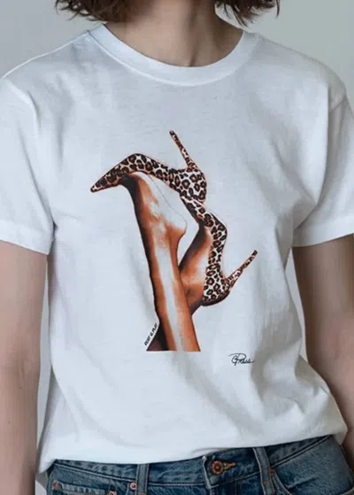 Cpress Studio Rest And Play Mushie Tee In Worn White