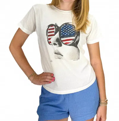 Cpress Studio Studio Free And Brave Mushie Tee In Worn White Highlight