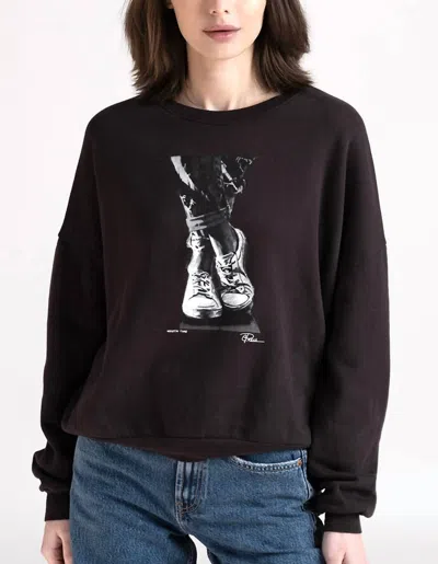Cpress Studio Wastin Time Cozy Sweatshirt In Worn Black