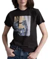 Cpress Studio Worn Out Mushie Tee In Black In Black