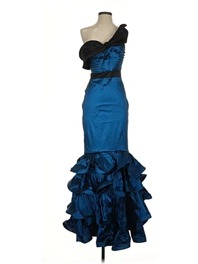 Pre-owned Cq By Cq Cocktail Dress In Blue