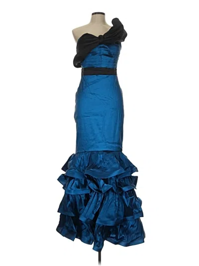 Pre-owned Cq By Cq Cocktail Dress In Blue