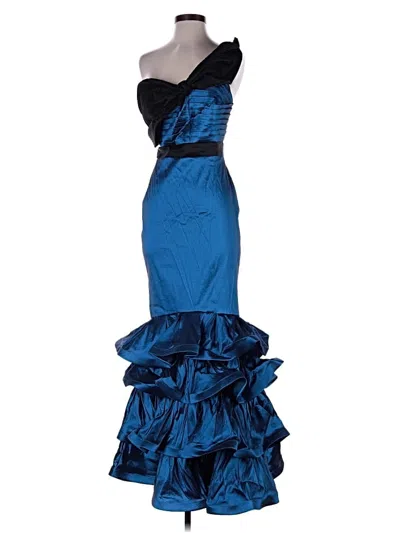 Pre-owned Cq By Cq Cocktail Dress In Blue