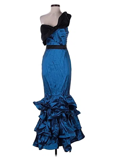 Pre-owned Cq By Cq Cocktail Dress In Blue