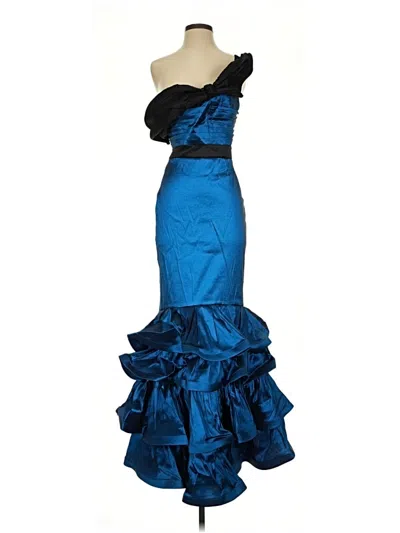 Pre-owned Cq By Cq Cocktail Dress In Blue