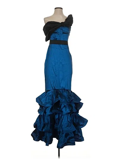 Pre-owned Cq By Cq Cocktail Dress In Blue