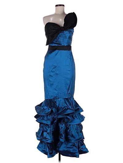 Pre-owned Cq By Cq Cocktail Dress In Blue