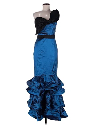 Pre-owned Cq By Cq Cocktail Dress In Blue