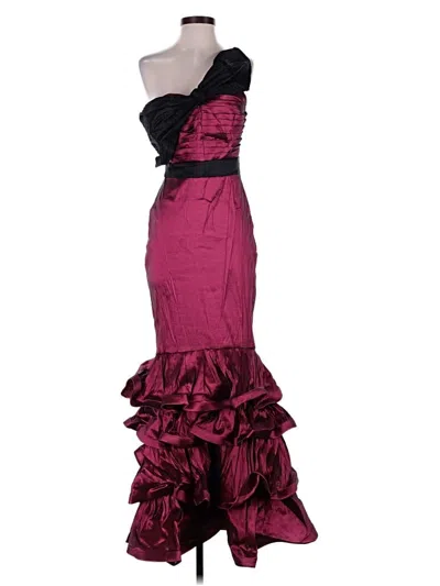 Pre-owned Cq By Cq Cocktail Dress In Burgundy