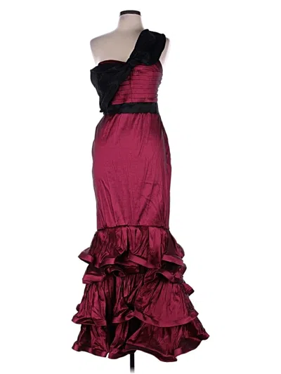 Pre-owned Cq By Cq Cocktail Dress In Burgundy