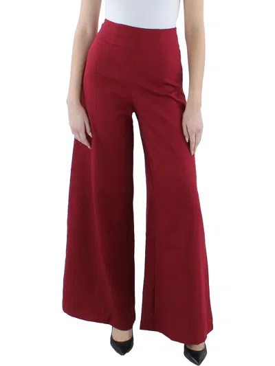 Cq By Cq Womens High Rise Office Wide Leg Pants In Multi
