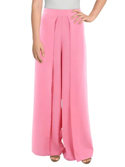 Cq By Cq Womens High Waist Pleated Wide Leg Pants In Pink