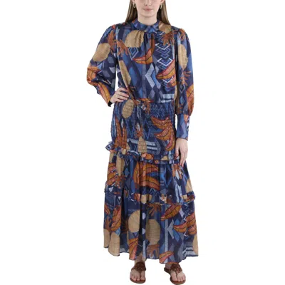Cq By Cq Womens Printed Tiered Midi Dress In Multi