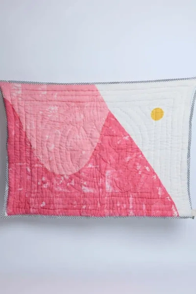 Cqc La Dune Baby Quilt In Pink,yellow, White