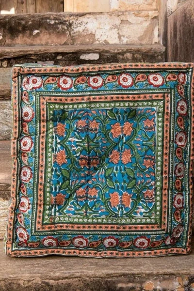 Cqc La Topanga Floor Cushion In Multi