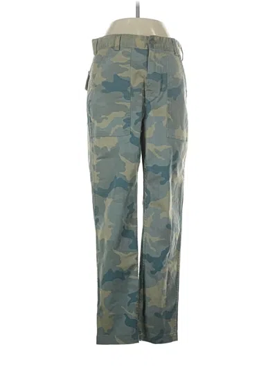 Pre-owned Cqy Denim Cargo Pants In Green