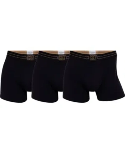 Cr7 Cristiano Ronaldo Men's Trunk, Pack Of 3 In Black