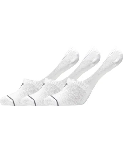 Cr7 Men's Athletic No-show Socks, Pack Of 3 In White
