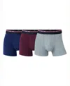 Cr7 Men's Cotton Blend Trunks, Pack Of 3 In Multi